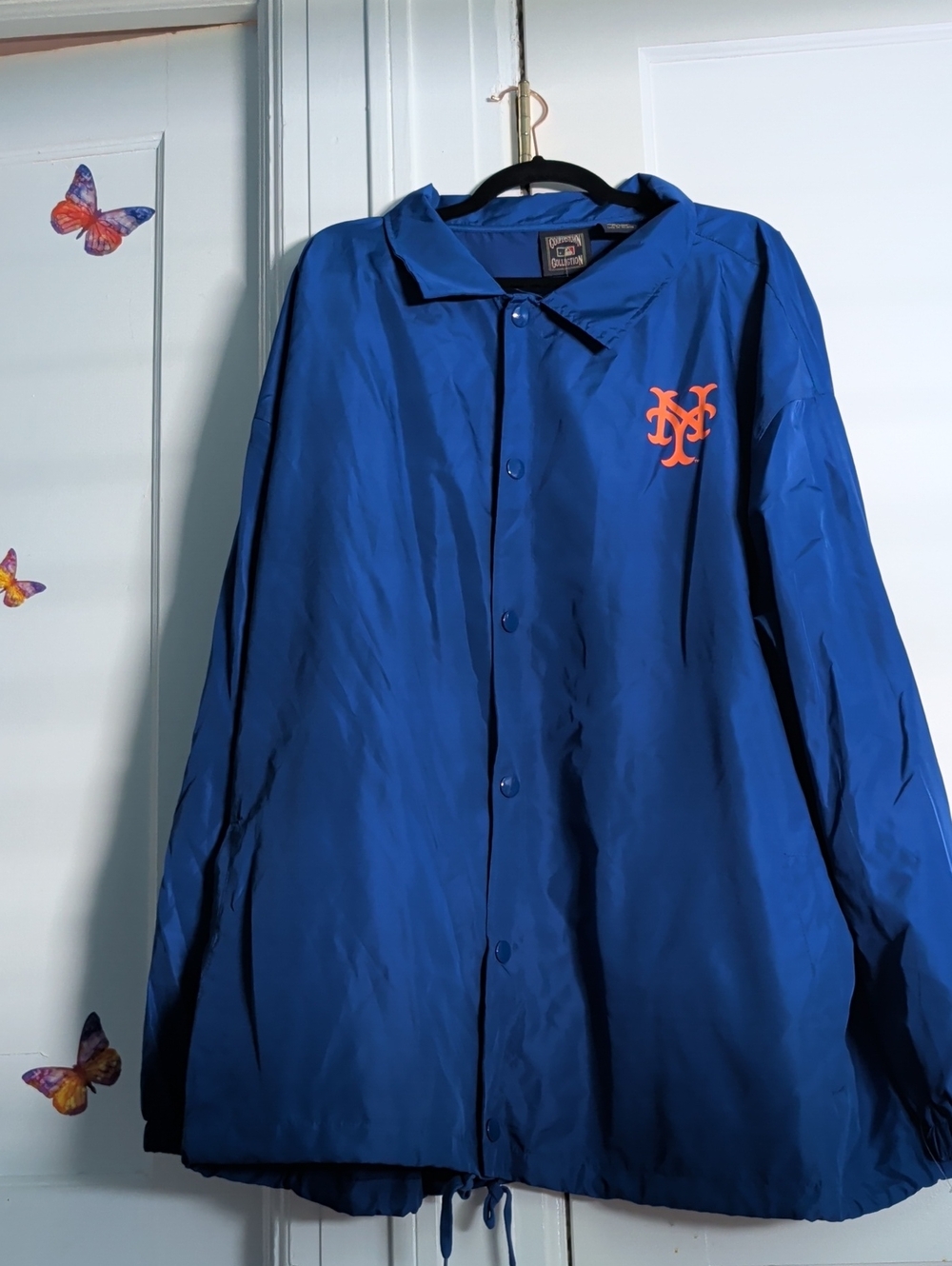 New Era Royal Blue Jacket with Orange Mets Logo